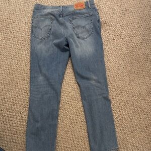 Levi's Light Blue Denim Jeans with Leather Patch